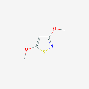 molecular formula C5H7NO2S B2715013 3,5-Dimethoxyisothiazole CAS No. 119224-68-9