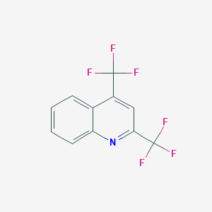 molecular formula C11H5F6N B2715022 2,4-Bis(trifluoromethyl)quinoline CAS No. 91915-68-3