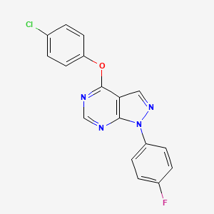 4-(4-chlorophenoxy)-1-(4-fluorophenyl)-1H-pyrazolo[3,4-d]pyrimidine