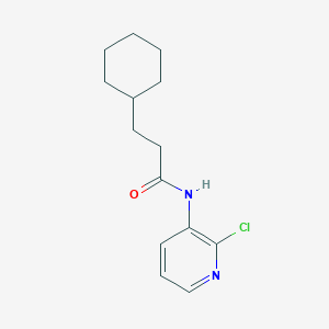 molecular formula C14H19ClN2O B271503 N-(2-chloro-3-pyridinyl)-3-cyclohexylpropanamide 