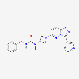 B2715030 3-Benzyl-1-methyl-1-[1-(3-pyridin-3-yl-[1,2,4]triazolo[4,3-b]pyridazin-6-yl)azetidin-3-yl]urea CAS No. 2379998-16-8