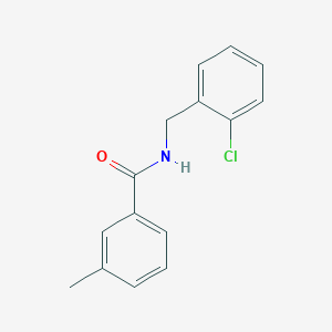 molecular formula C15H14ClNO B271504 N-(2-chlorobenzyl)-3-methylbenzamide 