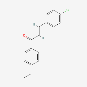 molecular formula C17H15ClO B2715071 (2E)-3-(4-chlorophenyl)-1-(4-ethylphenyl)prop-2-en-1-one CAS No. 1410102-49-6