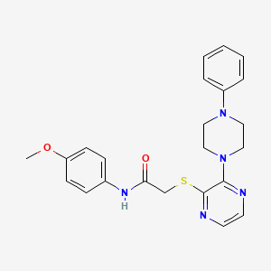 molecular formula C23H25N5O2S B2715079 N-cyclopropyl-7-(3,4-dimethylphenyl)pyrazolo[1,5-a]pyrimidine-3-carboxamide CAS No. 1029733-47-8