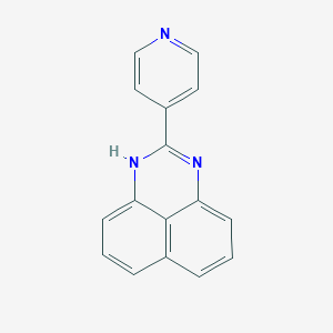 molecular formula C16H11N3 B271508 2-(4-pyridinyl)-1H-perimidine 
