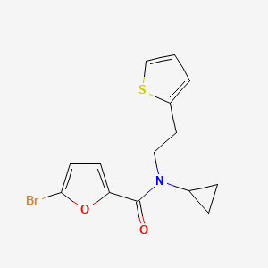 5-bromo-N-cyclopropyl-N-(2-(thiophen-2-yl)ethyl)furan-2-carboxamide
