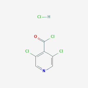 molecular formula C6H3Cl4NO B2715085 3,5-Dichloropyridine-4-carbonyl chloride;hydrochloride CAS No. 2305252-72-4