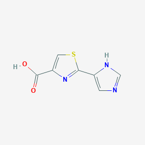 molecular formula C7H5N3O2S B2715087 2-(1H-咪唑-5-基)-1,3-噻唑-4-羧酸 CAS No. 1251923-32-6