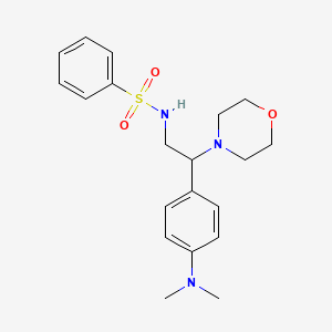 N-(2-(4-(dimethylamino)phenyl)-2-morpholinoethyl)benzenesulfonamide