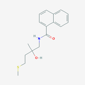 molecular formula C17H21NO2S B2715098 N-(2-羟基-2-甲基-4-(甲硫基)丁基)-1-萘酰胺 CAS No. 1396812-73-9