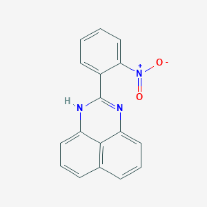 molecular formula C17H11N3O2 B271510 2-(2-nitrophenyl)-1H-perimidine 