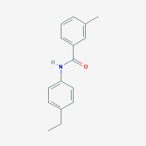 molecular formula C16H17NO B271513 N-(4-ethylphenyl)-3-methylbenzamide 