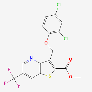 Methyl 3-(2,4-dichlorophenoxymethyl)-6-(trifluoromethyl)thieno[3,2-b]pyridine-2-carboxylate