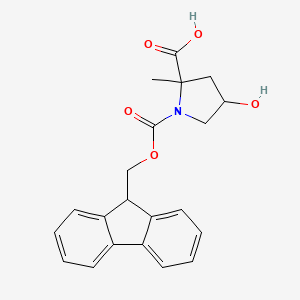 1-{[(9H-fluoren-9-yl)methoxy]carbonyl}-4-hydroxy-2-methylpyrrolidine-2-carboxylic acid