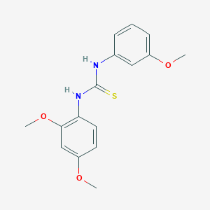 molecular formula C16H18N2O3S B2715149 1-(2,4-二甲氧基苯基)-3-(3-甲氧基苯基)硫脲 CAS No. 865612-97-1