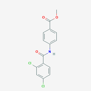 molecular formula C15H11Cl2NO3 B271516 Methyl 4-[(2,4-dichlorobenzoyl)amino]benzoate 