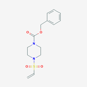 molecular formula C14H18N2O4S B2715165 Benzyl 4-(ethenesulfonyl)piperazine-1-carboxylate CAS No. 1246203-64-4