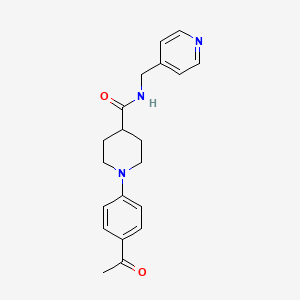 molecular formula C20H23N3O2 B2715167 1-(4-乙酰苯基)-N-(4-吡啶基甲基)-4-哌嗪甲酰胺 CAS No. 900018-94-2