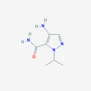 molecular formula C7H12N4O B2715200 4-Amino-1-isopropyl-1H-pyrazole-5-carboxamide CAS No. 1644041-11-1