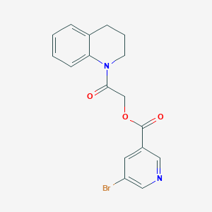 molecular formula C17H15BrN2O3 B2715208 2-(3,4-dihydroquinolin-1(2H)-yl)-2-oxoethyl 5-bromopyridine-3-carboxylate CAS No. 387381-87-5