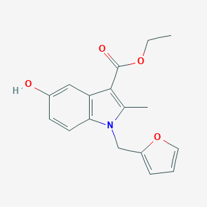 molecular formula C17H17NO4 B271522 ethyl 1-(2-furylmethyl)-5-hydroxy-2-methyl-1H-indole-3-carboxylate 