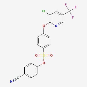 4-Cyanophenyl 4-((3-chloro-5-(trifluoromethyl)-2-pyridinyl)oxy)benzenesulfonate