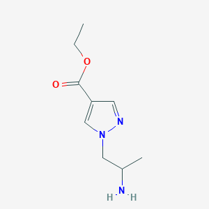 Ethyl 1-(2-aminopropyl)pyrazole-4-carboxylate