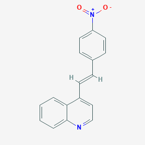 molecular formula C17H12N2O2 B271524 Quinoline, 4-(p-nitrostyryl)- 