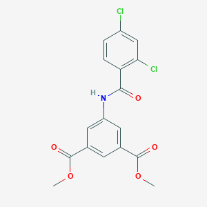 molecular formula C17H13Cl2NO5 B271525 Dimethyl 5-((2,4-dichlorobenzoyl)amino)isophthalate 