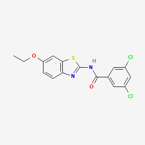 molecular formula C16H12Cl2N2O2S B2715250 3,5-dichloro-N-(6-ethoxybenzo[d]thiazol-2-yl)benzamide CAS No. 303225-65-2