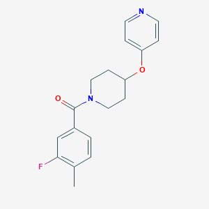 (3-Fluoro-4-methylphenyl)(4-(pyridin-4-yloxy)piperidin-1-yl)methanone