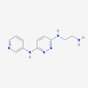 N3-(2-aminoethyl)-N6-(pyridin-3-yl)pyridazine-3,6-diamine