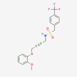 N-(4-(2-methoxyphenoxy)but-2-yn-1-yl)-1-(4-(trifluoromethyl)phenyl)methanesulfonamide