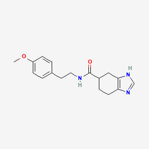 molecular formula C17H21N3O2 B2715275 N-(4-甲氧基苯乙基)-4,5,6,7-四氢-1H-苯并[d]咪唑-5-羧酰胺 CAS No. 2034440-37-2