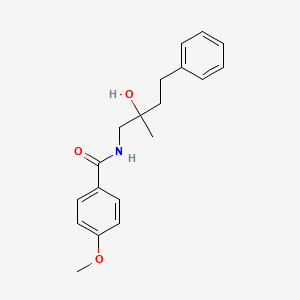 N-(2-hydroxy-2-methyl-4-phenylbutyl)-4-methoxybenzamide