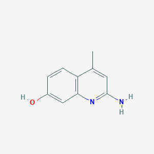 molecular formula C10H10N2O B2715318 2-氨基-4-甲基喹啉-7-酚 CAS No. 2287344-17-4