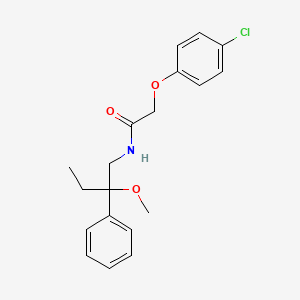 molecular formula C19H22ClNO3 B2715319 2-(4-氯苯氧基)-N-(2-甲氧基-2-苯基丁基)乙酰胺 CAS No. 1798039-44-7