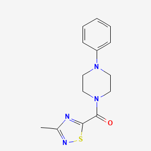 (3-Methyl-1,2,4-thiadiazol-5-yl)(4-phenylpiperazin-1-yl)methanone
