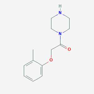 molecular formula C13H18N2O2 B2715339 2-(2-Methylphenoxy)-1-(piperazin-1-yl)ethan-1-one CAS No. 143999-85-3