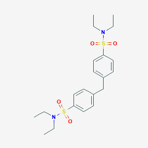 molecular formula C21H30N2O4S2 B271535 4-{4-[(diethylamino)sulfonyl]benzyl}-N,N-diethylbenzenesulfonamide 