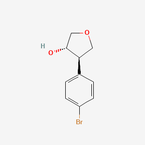 molecular formula C10H11BrO2 B2715371 (3S,4R)-4-(4-Bromophenyl)oxolan-3-ol CAS No. 2227891-42-9