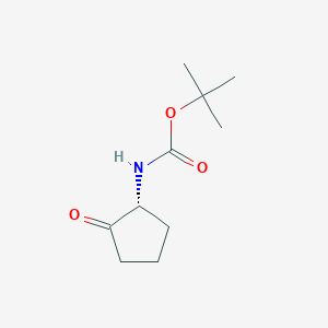 molecular formula C10H17NO3 B2715375 Tert-butyl N-[(1R)-2-oxocyclopentyl]carbamate CAS No. 1895382-85-0