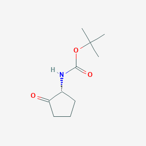 molecular formula C10H17NO3 B2715375 叔丁基-N-[(1R)-2-氧代环戊基]甲酰胺 CAS No. 1895382-85-0