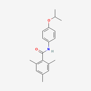 molecular formula C19H23NO2 B2715377 2,4,6-三甲基-N-(4-丙酮-2-氧基苯基)苯甲酰胺 CAS No. 450390-56-4