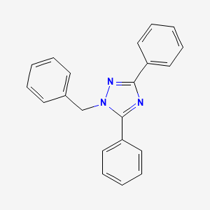 molecular formula C21H17N3 B2715385 1-Benzyl-3,5-diphenyl-1,2,4-triazole CAS No. 80465-12-9