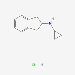 N-Cyclopropyl-2,3-dihydro-1H-inden-2-amine;hydrochloride
