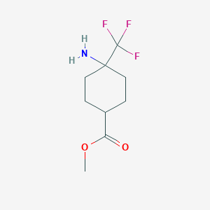Methyl 4-amino-4-(trifluoromethyl)cyclohexane-1-carboxylate