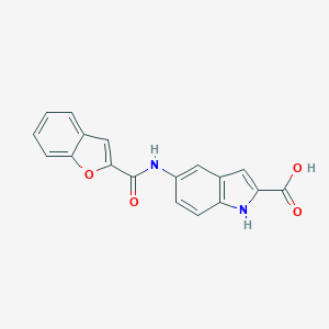 B027154 1H-Indole-2-carboxylic acid, 5-[(2-benzofuranylcarbonyl)amino]- CAS No. 110314-42-6