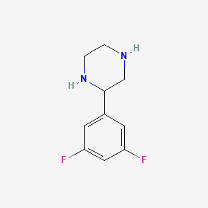 molecular formula C10H12F2N2 B2715439 2-(3,5-二氟苯基)哌嗪 CAS No. 910444-57-4