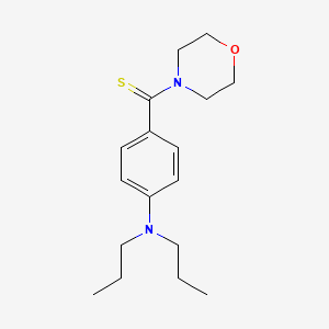 molecular formula C17H26N2OS B2715450 (4-(二丙基氨基)苯基)(吗啉基)甲硫酮 CAS No. 867136-10-5